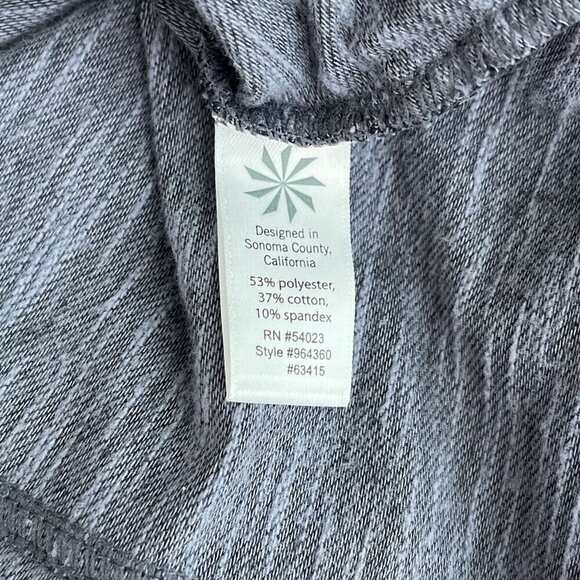 Athleta Womens Full-Zip Jacket Mock Neck Cotton Blend Heather‎ Gray Size Medium - Picture 6 of 10